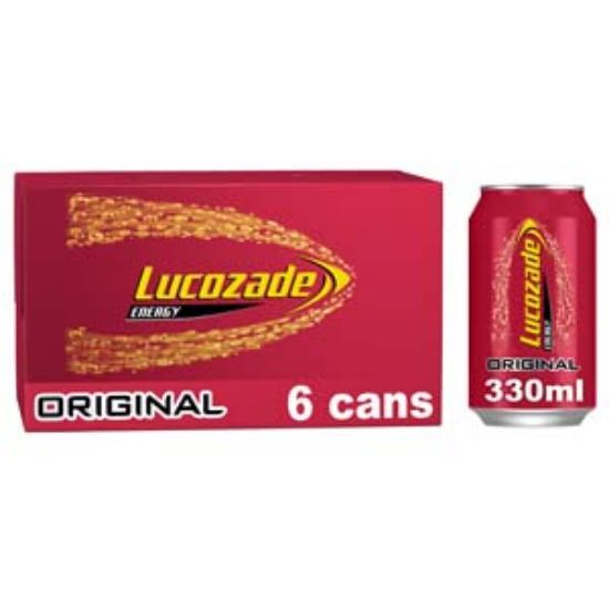 Picture of 330 Lucozade Original Can 6Pk x4 DRS